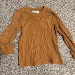 Old Navy Tan Waffle Knit Top